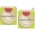 PaperChef (2 Pack) Extra Large Paper Cupcake Liners/Baking Cups, 30-ct/Box, Оne Расk, Tan