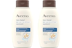 AVEENO Skin Relief Fragrance Free Body Wash, 532 ml - 2 PACK