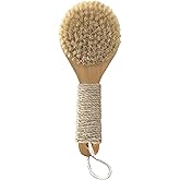 Esker Dry Brush: Skin Exfoliating Full Body Brush for Better Circulation and Energy Flow, Made with Natural Tree Wood, Perfect for Bathing or Shower Routine