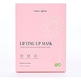 SUN & GLOW VEGAN LIFTING UP MASK Featuring a blend of Herbal Ingredients and Components Soothing and Moisturizing Sensitive Skin Korean Skincare Home Care Skincare Mask (0.88oz 25g 5Packs)