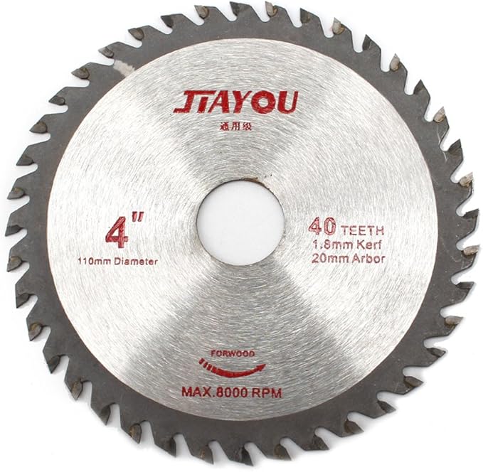 4 1/2Inch(110mm) 40T Carbide Tipped Compact Circular Saw Blade