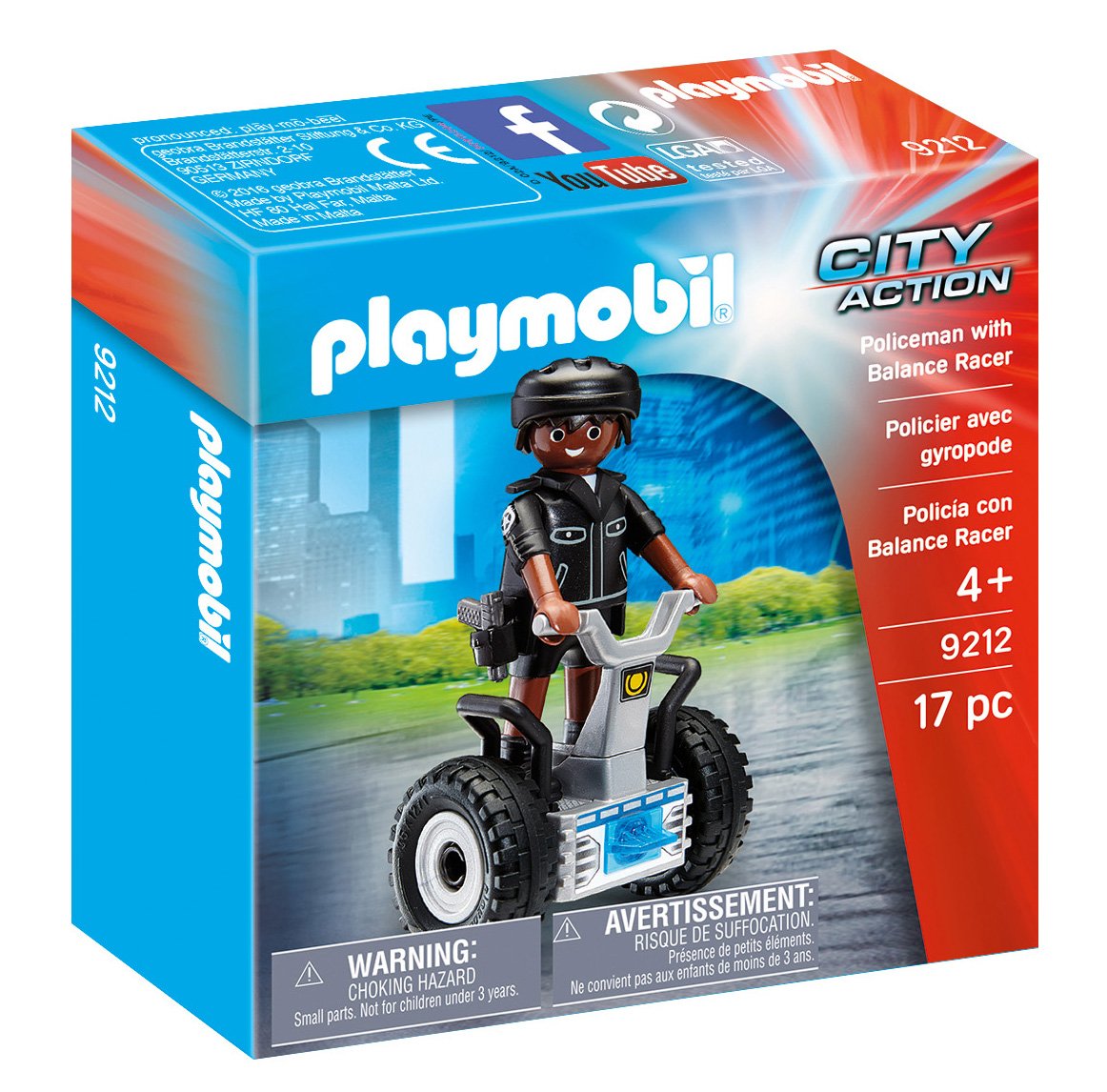PLAYMOBIL Policeman with Balance Racer