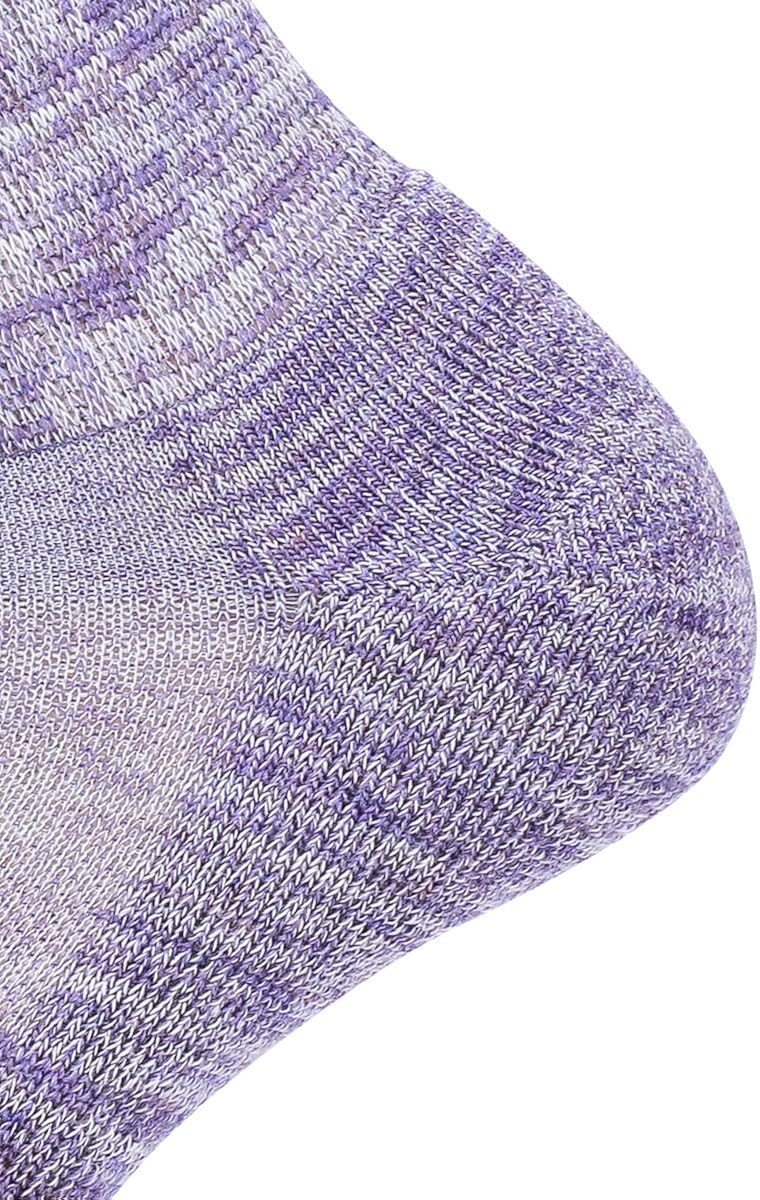 EnerWear 4 Pack Women's Merino Wool Outdoor Hiking Trail Crew Sock (US Shoe Size 4-10, Light Grey/Blue/Multi): Clothing