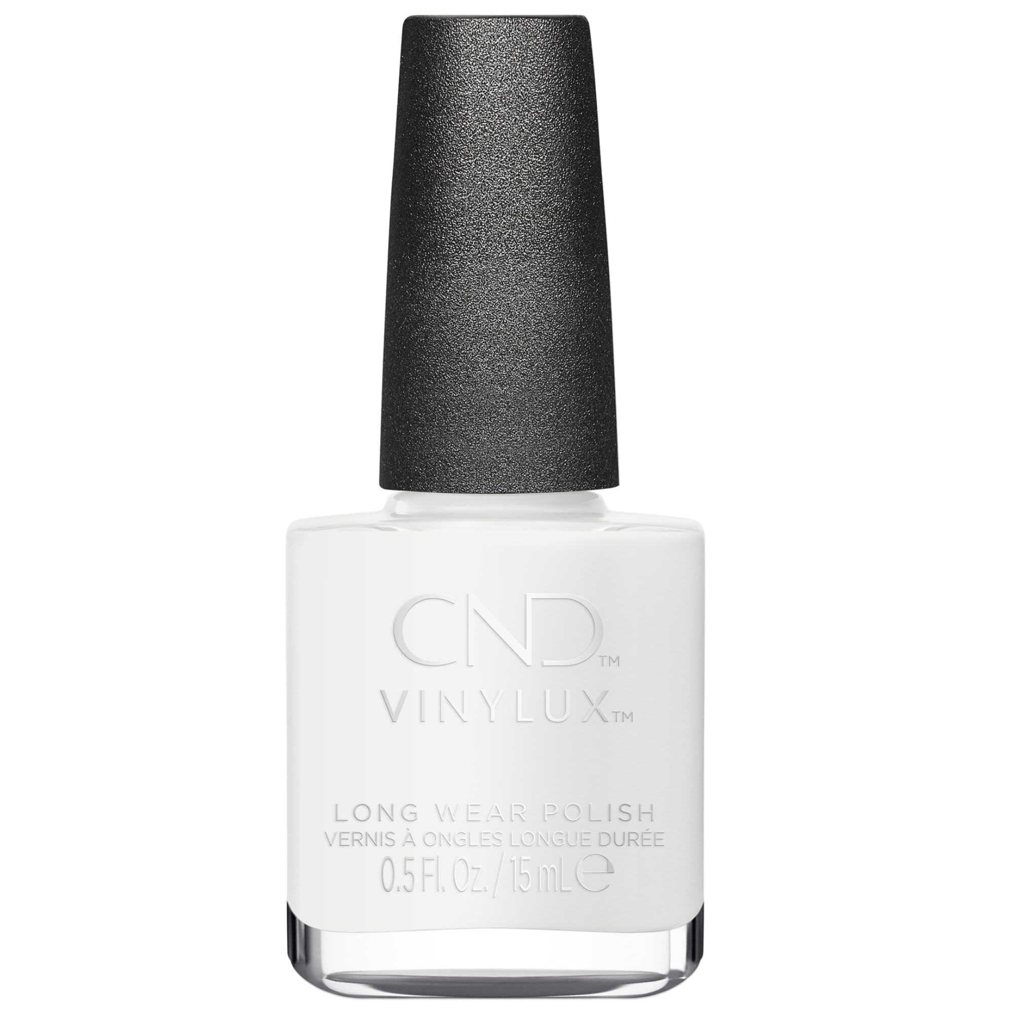 CND Vinylux Long Wear Nail Polish (No Lamp Required), 15 ml (Pack of 1), White, Studio White