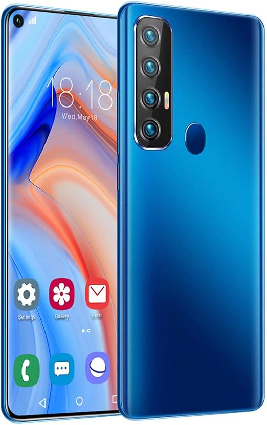 Amazon Com Rino5 Pro Mobile Phone Android 10 0 Sim Free Unlocked Smartphone 18mp 48mp Camera Face Recognition 7 2 Inch Hd Display With 5000mah Battery 4gb Ram 64gb Rom