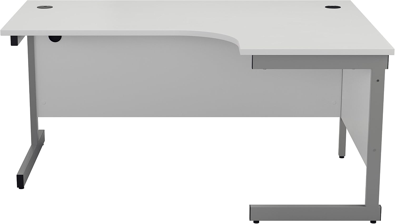 Office Hippo Heavy Duty Right Corner Desk, Strong & Reliable Workstation With Integrated Cable Ports - Image 3