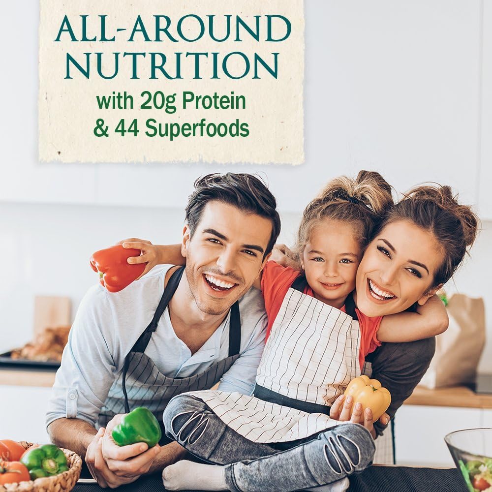 Garden of Life Raw Organic Meal Replacement Powder - Lightly Sweet, 14 Servings, 20g Plant Based Protein Powder, Superfoods, Greens, Vitamins Minerals & Probiotics, All-in-One Meal Replacement Shake: Health & Personal Care