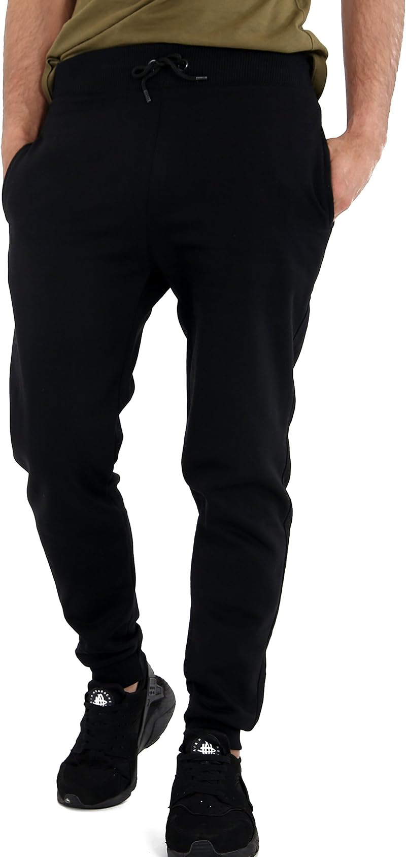 GW CLASSY OUTFIT Kids Fleece Joggers Black 3-14 Years (13-14 Years)