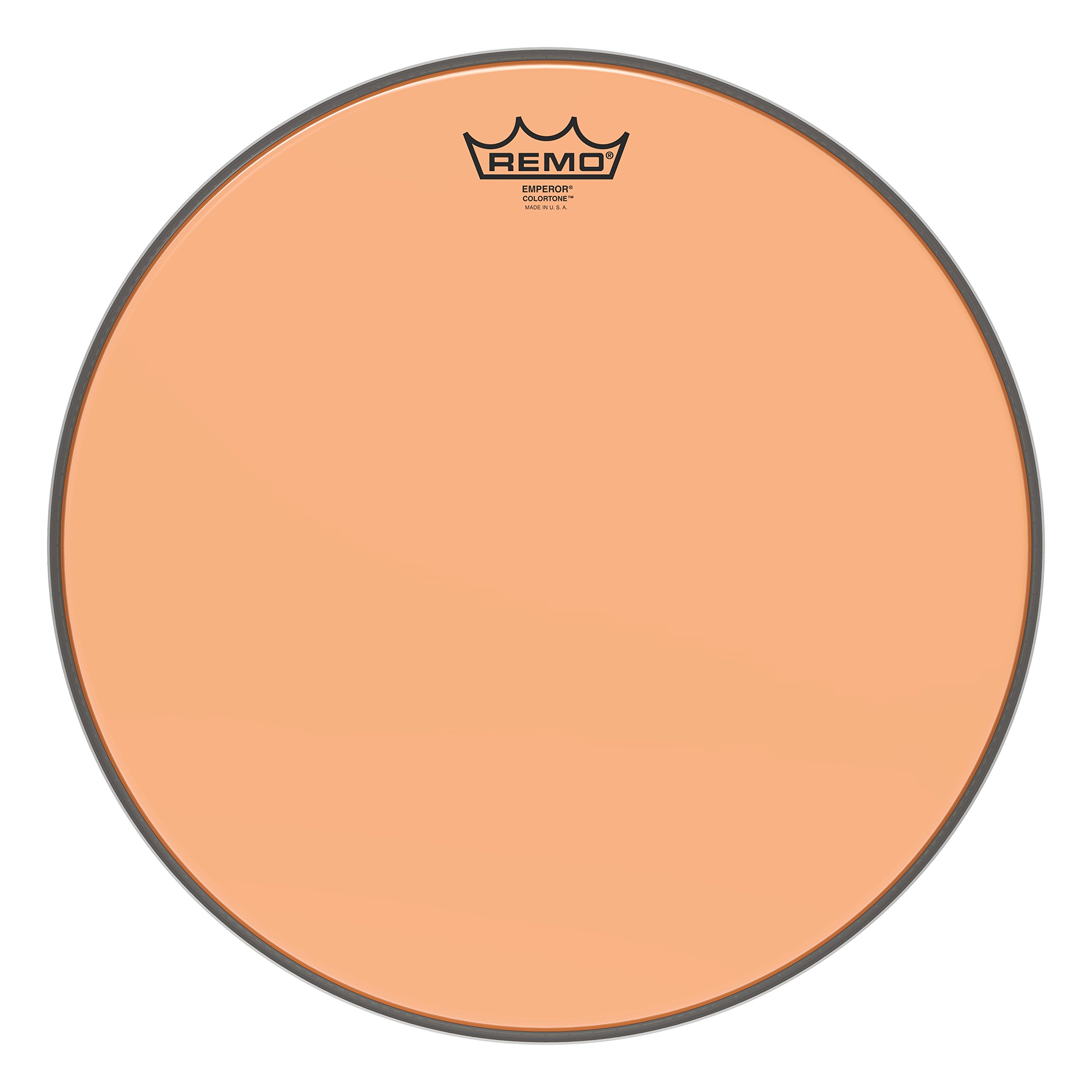 Remo Drumhead Colortone Emperor Clear Orange – 15" – BE-0315-CT-OG