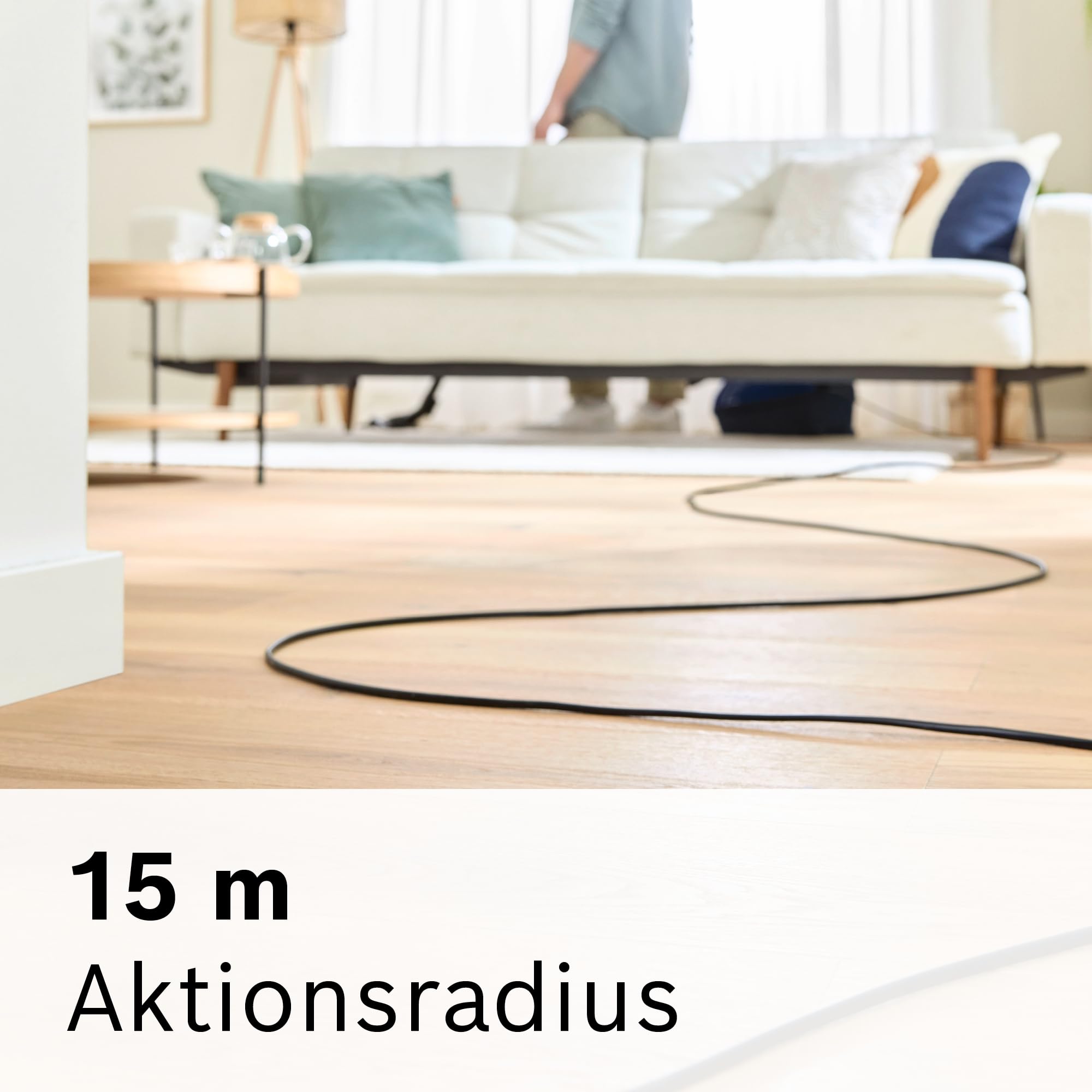 Bosch Staubsauger mit Beutel Serie 8 BGL8XPER, ideal für Allergiker, Hygiene-Filter, 10 Jahre Motorgarantie, XXL-Polsterdüse, XXL-Fugendüse, langes Kabel, Made in Germany, leise, 700 W, blau 7