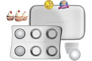 Doll Buddies Kids’ Oven Pan Set for Easy Bake Ultimate Oven | Includes Cupcake, Rectangular Bake Pans & 75 Liners (15 More Th