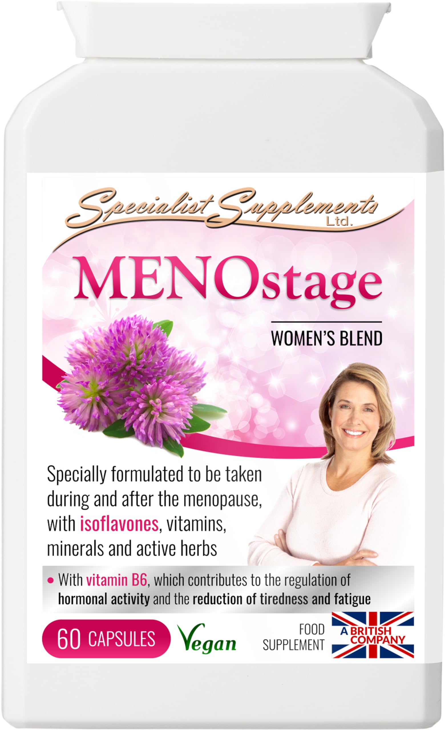 Specialist Supplements MENOstage Herbal Support for Women 60 Capsules