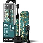 MIPOW Brush GO SlimPro i4 Electric Toothbrush Rechargeable Smart Ultra Sonic 3 Modes, Travel Case & Ceramic Dock, 60Day Batte