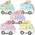 25PCS Ice Cream Truck Boxes for Centerpieces Table Decor Ice Cream Themed Party Favors Treat Boxes Colorful Paper Candy Party Decorations Boxes for Summer Boy Girl Birthday Baby Shower Party Supplies