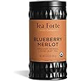 Tea Forte Blueberry Merlot Organic Herbal Tea, Makes 35-50 Cups, 3.53 Ounce Loose Leaf Tea Canister