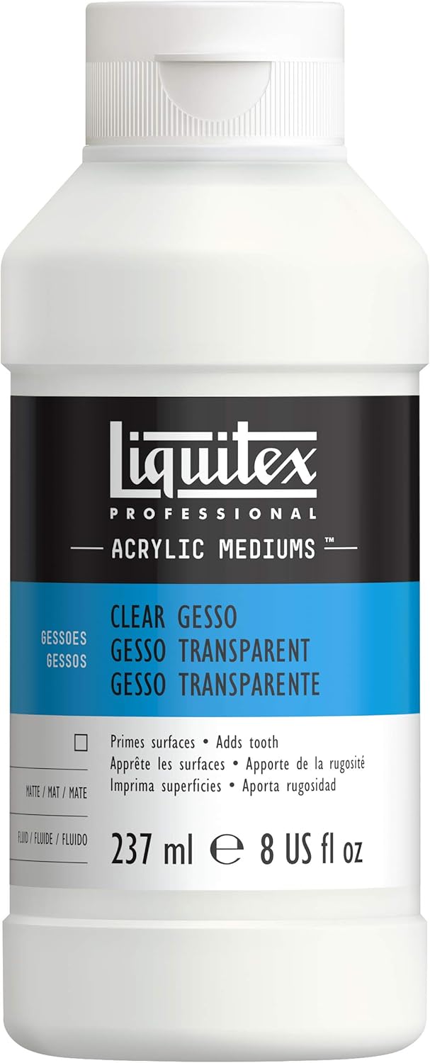 Liquitex Acrylic Gesso Surface Prep-Clear 8Oz, 237 ml (Pack of 1)