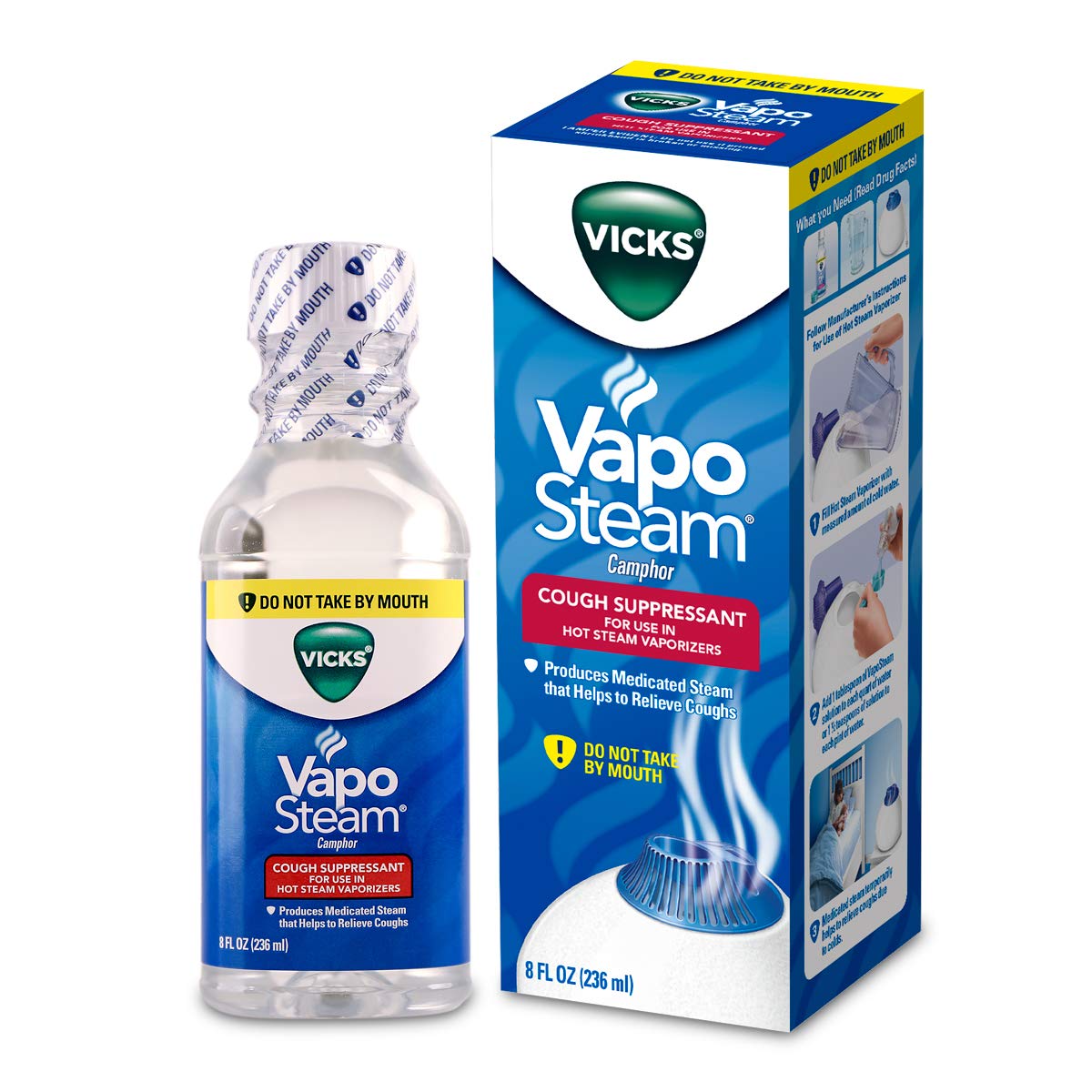 Galleon Vicks VapoSteam, 8 Ounce Medicated Vaporizing Liquid With