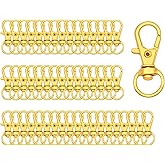 Swivel Snap Hooks Premium Metal Lobster Claw Trigger Clasps for Lanyard Keychain Rings Bag Purse Tag Jewelry Making DIY Crafts