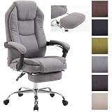 Fauteuil De Bureau Ergonomique Castle – Similicuir, Repose-pieds Télescopique – Hauteur Réglable, 130 Kg Max