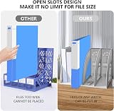 KXF Arched Desk Organizer 4 Compartments ABS Plastic File Magazine Rack view 5