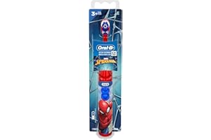 Oral-B Kid's Battery Toothbrush featuring Marvel's Spiderman, Soft Bristles, for Kids 3+