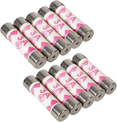 Nartel BS1362 3A Fuse Cartridge UK Plug Pack of 10