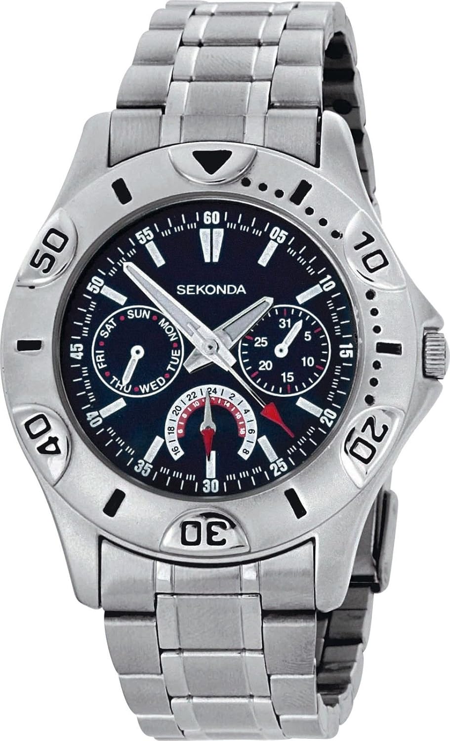 Sekonda Mens Blue Chronograph Watch M3114 Amazon.co.uk Watches