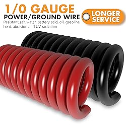 1/0 Gauge Wire (40ft) Copper Clad Aluminum CAA Car