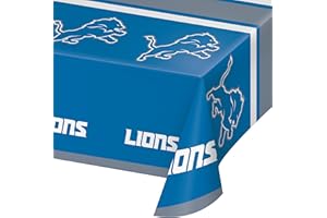 Trendware Detroit Lions Plastic Tablecloths, 3 ct