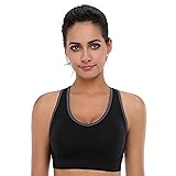 BAOMOSI Women's Seamless Racerback Sports Bra High