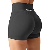 YEOREO Scrunch Butt Workout Shorts Women 3.5" Seamless V Cross Waist Sport Gym Amplify Shorts
