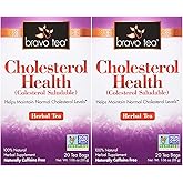 Bravo Tea Cholesterol Health Herbal Tea Caffeine Free, 20 Tea Bags, 2 Count
