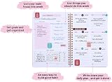 Thboxes To Do List Notebook A5 Weekly Planner Undated Pink 52 Pages view 2