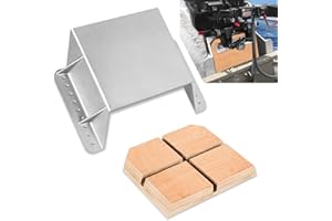 LAIKOU MJ-1-DP 4'' Setback Small Engine Jack Plates Replacement for Outboard Motors Up to 35HP - Manual Add Distance Between Engine and Transom - Marine Grade Mounting Block