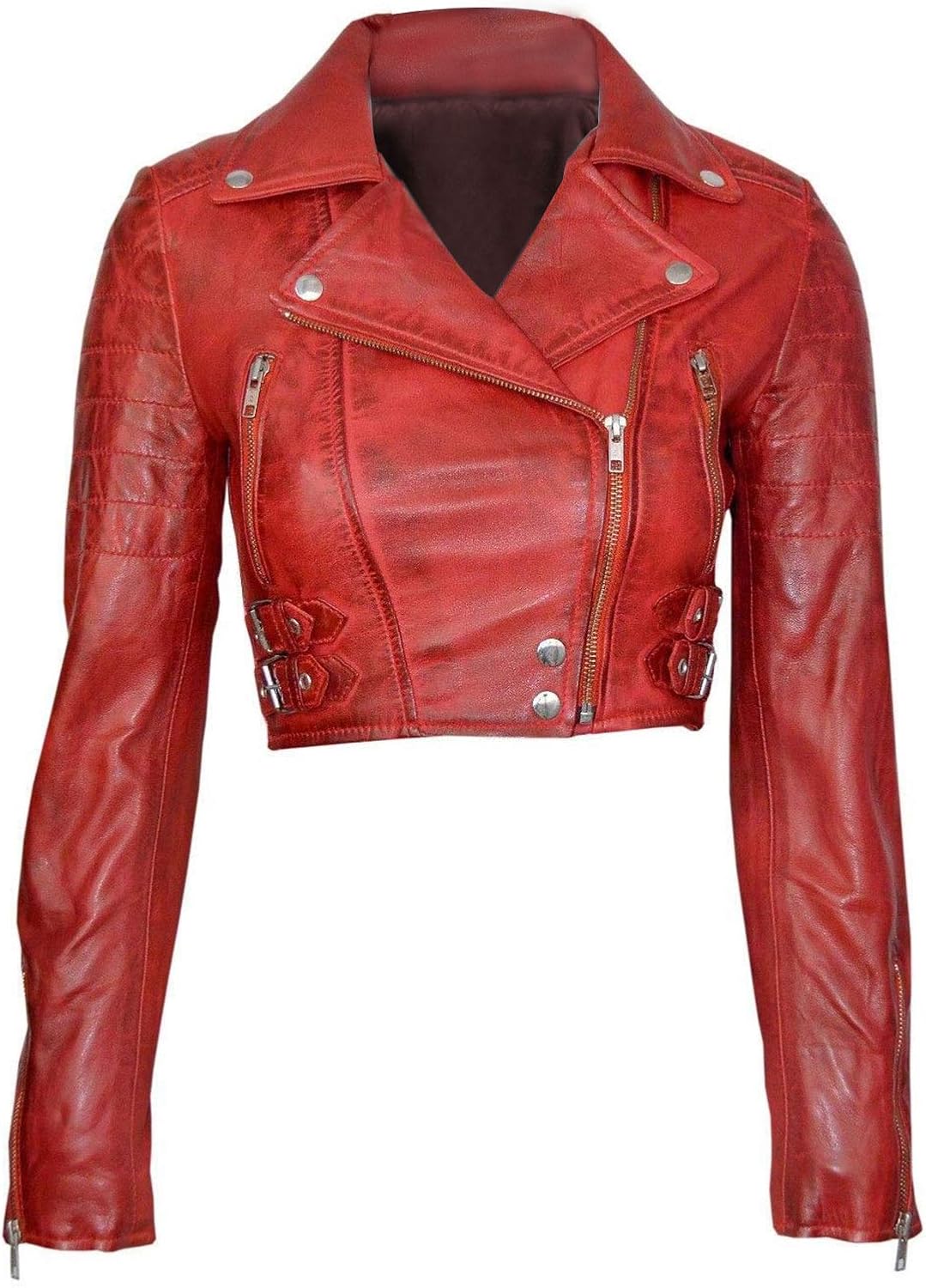 short cropped leather jackets