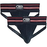 GOLBERG G Men’s Athletic Supporters (2 Pack) - Jock Strap Underwear - Extra Strength Elastic
