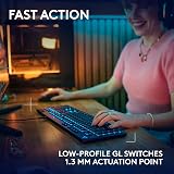 Logitech G G915 X Low-Profile Wired Mechanical Keyboard UK QWERTY Black view 3