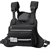 G4Free Tactical Chest Pack, Quick Access Molle Chest Rig, Tactical Vest EDC Bag for Travel, Hiking, Cycling, Running
