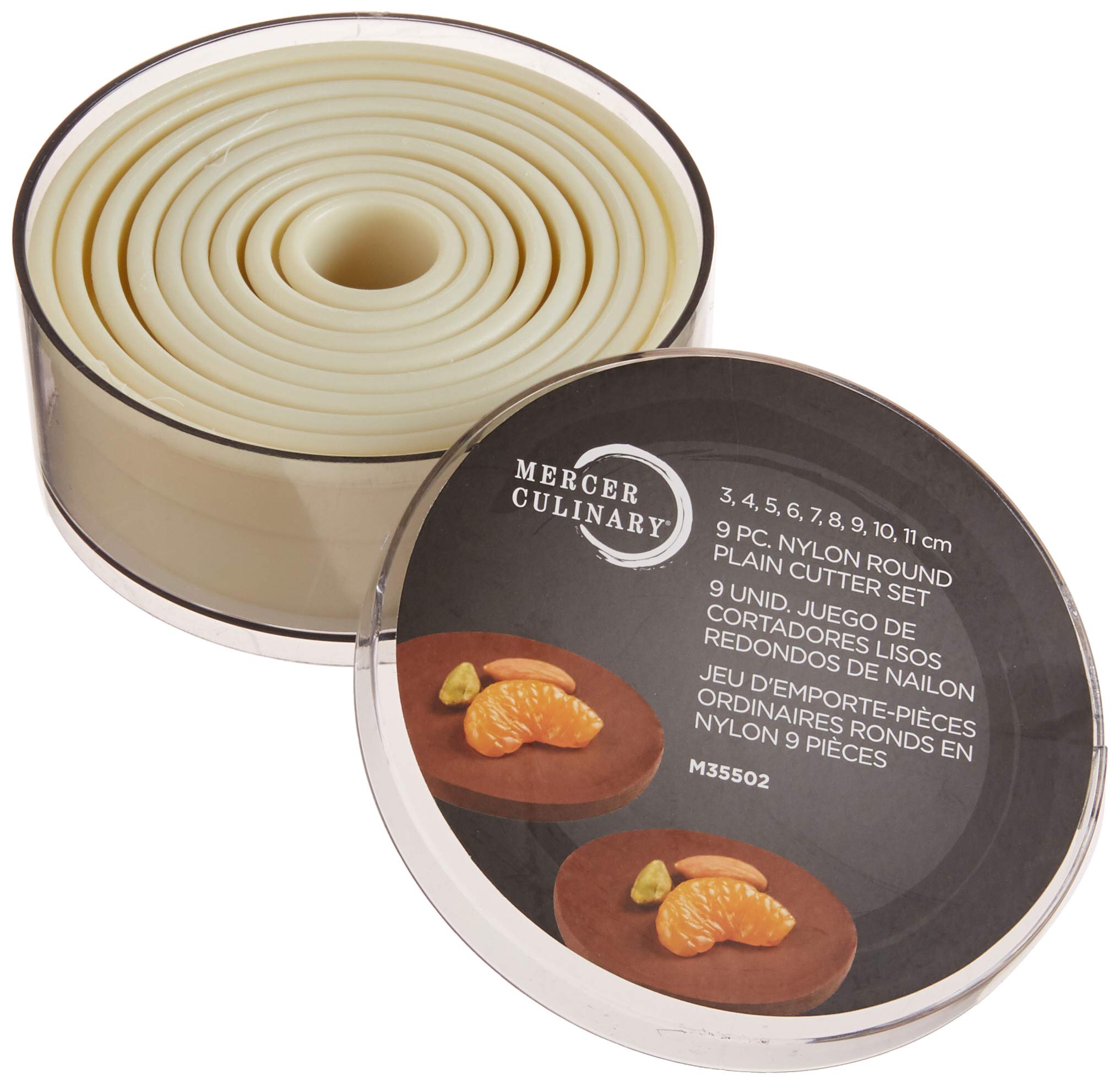 Mercer Culinary Nylon_Cutter_Set, 12x12x5 cm, Off-white