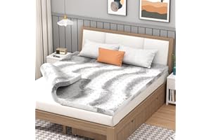 BedsPick Mattress Topper Twin XL Memory Foam, 3 Inch Mattresses Pad Extra Long Twin Charcoal Infused, Soft College Dorm Bed Toppers, CertiPUR-US and Oeko-Tex Standard 100 Certified