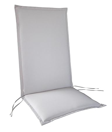 Luxus Hochlehnerauflage mit Reißverschluß uni natur aus dem Hause RRR