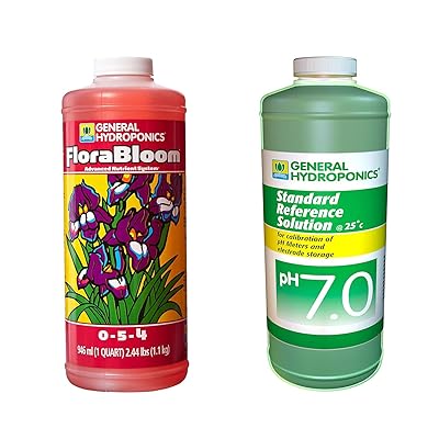 General Hydroponics GH1432 FloraBloom 0-5-4, Use with FloraMicro & FloraGro for A Tailor-Made Mix, Provides Nutrients for Reproductive Growth Ideal for Hydroponics, 1-Quart, Magenta