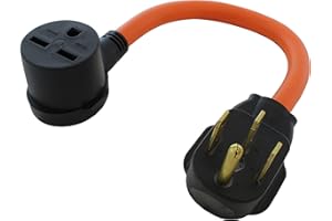 AC WORKS NEMA 6-30 Commercial Heater Adapter (50A Generator/Range/RV 14-50 Flexible)