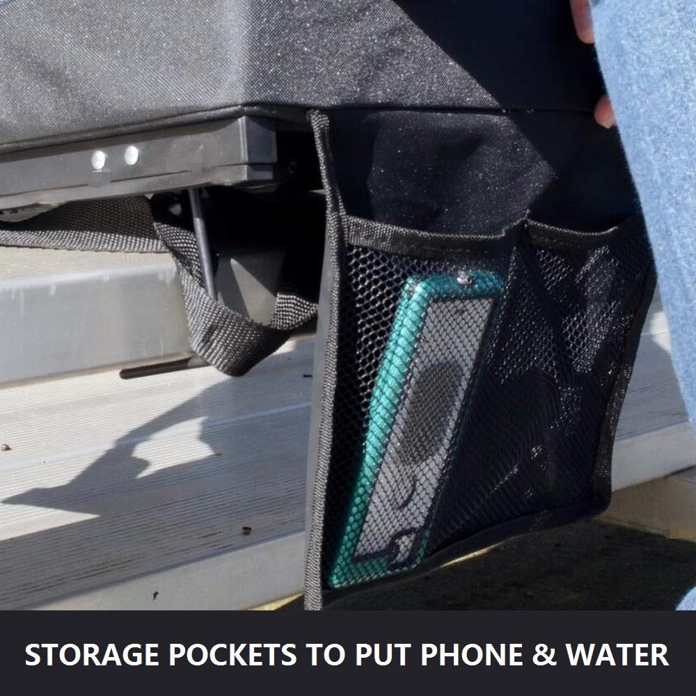 OSPORTIS Stadium Seats for Bleachers with Back Support, Bleacher Seats with Backs and Cushion, Wide Padded Portable Stadium Seats Chairs with Backs and Shoulder Strap