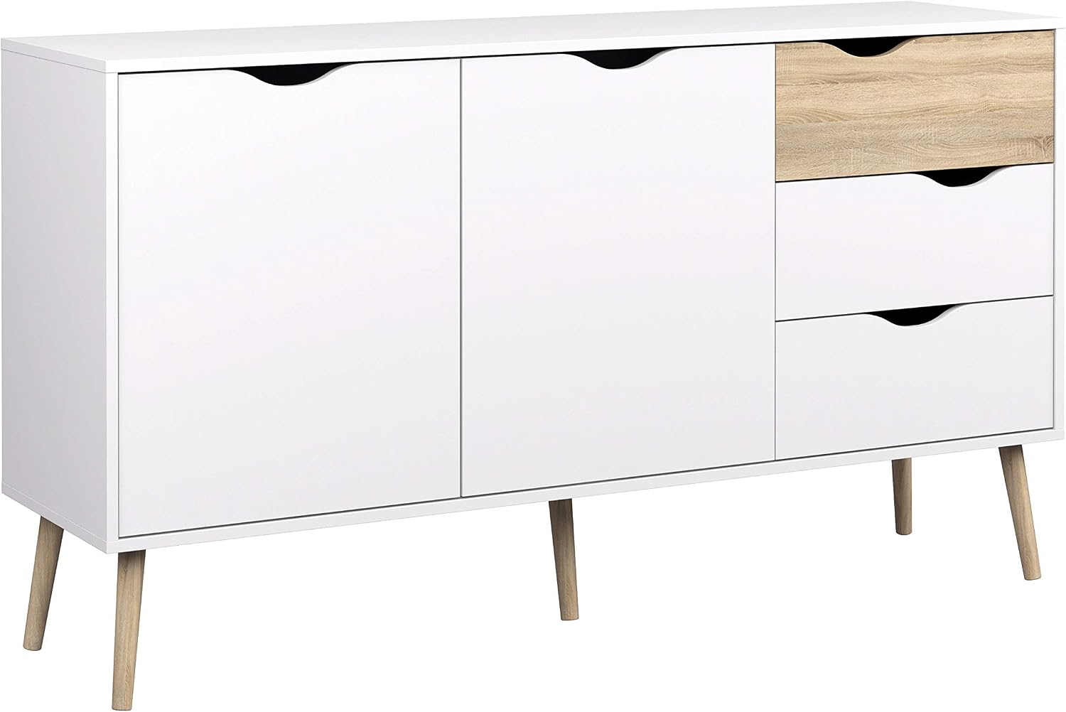 Furniture To Go, White & Oak, Large Sideboard