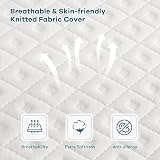 Vesgantti 4 Inch Memory Foam Mattress Topper King Gel Bamboo Charcoal Infused view 7