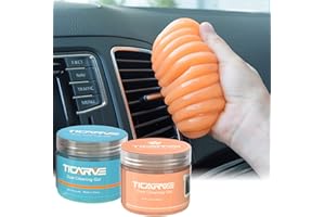 TICARVE Car Cleaning Gel Car Putty Car Cleaning Putty Auto Tools for Car Interior Cleaner Cleaning Kits Automotive Car Cleaner Blue Orange (2Pack)