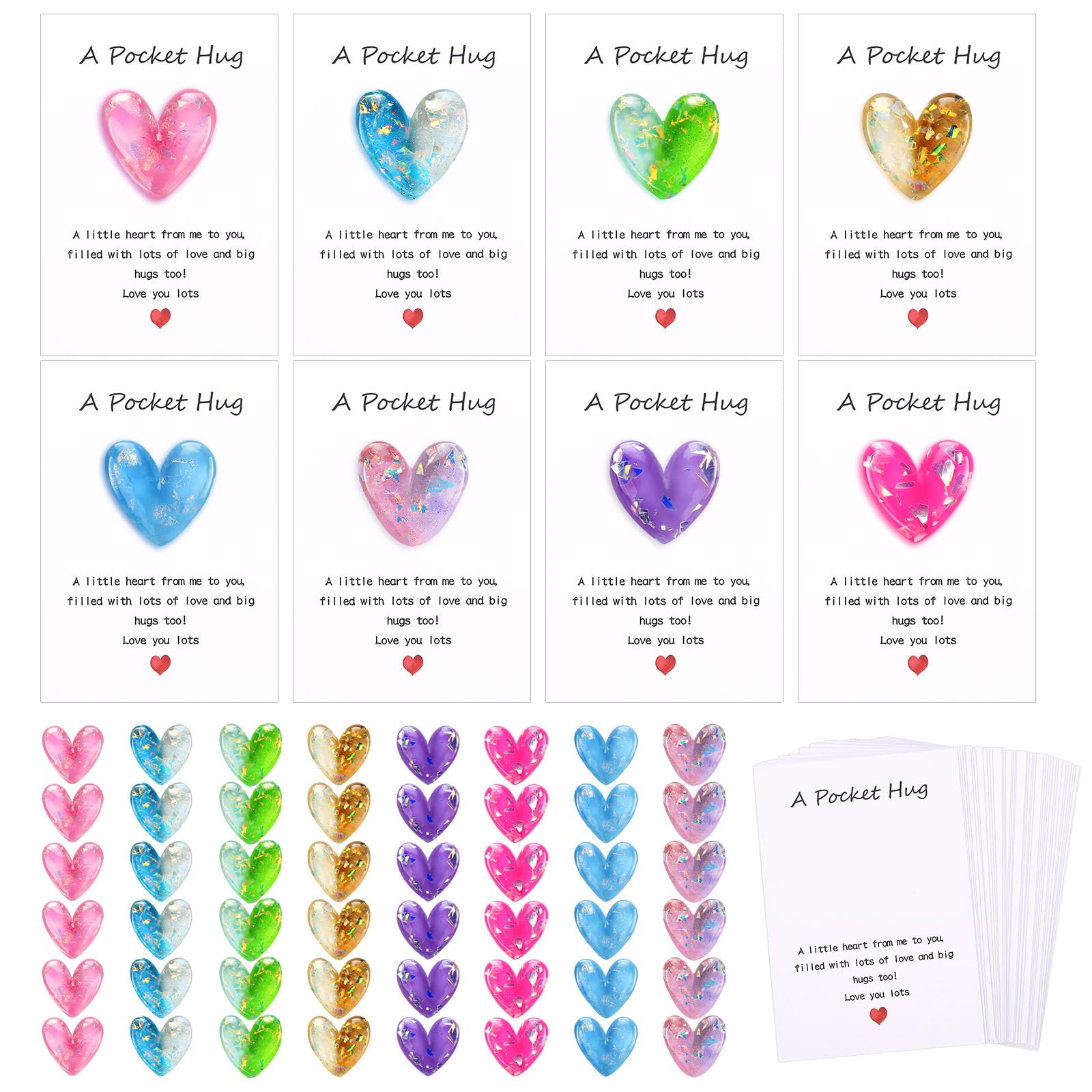 Photo 1 of **********MISSING PARTS*******
Colingmill 48 Sets Pocket Hug Heart with Greeting Cards Cute Little Heart Pocket Hug Token Gift Card Keepsake Exchange Card Gift for Colleagues Family Distance Social Present (Fresh Color)