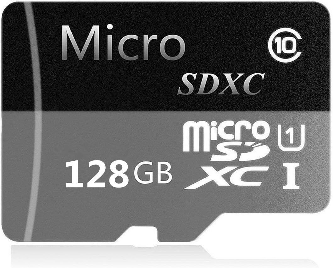 Micro SD SDXC Card 128GB/256GB/400GB High Speed Class 10 Memory Card with SD Adapter (128GB)