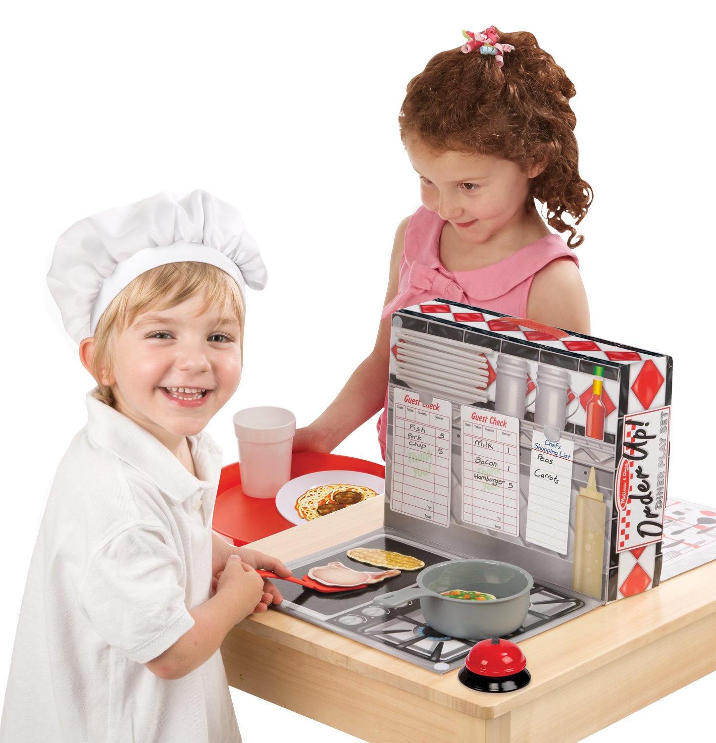 Melissa & Doug Order Up! Diner Play Set With Play Food (53 pcs) Be